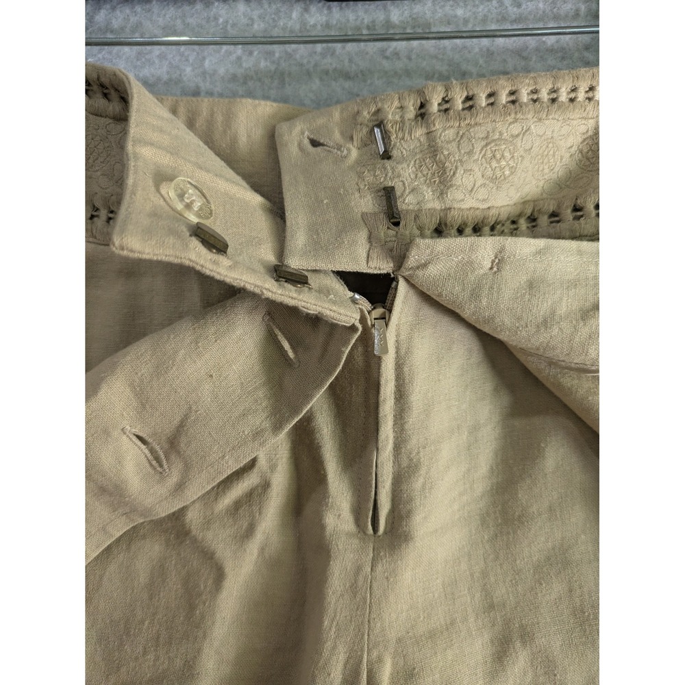 Reba Linen Skort Women's Size 4 Cream Y2K 2000s‎ Vintage Casual Preppy Summer - Picture 9 of 16